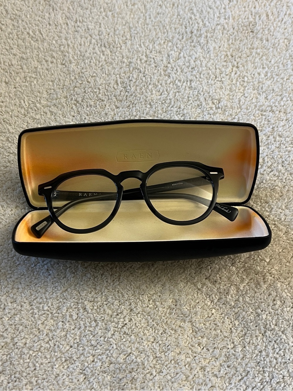 RAEN Guild Black Optical Eyeglasses Frames 49-21-145 w/ Case